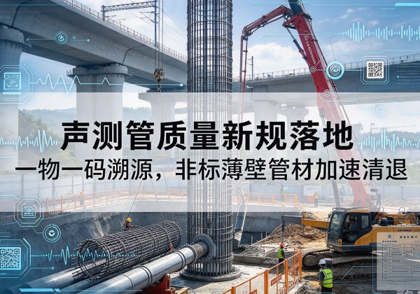 淮阴声测管质量新规落地，一物一码溯源，非标薄壁管材加速清退